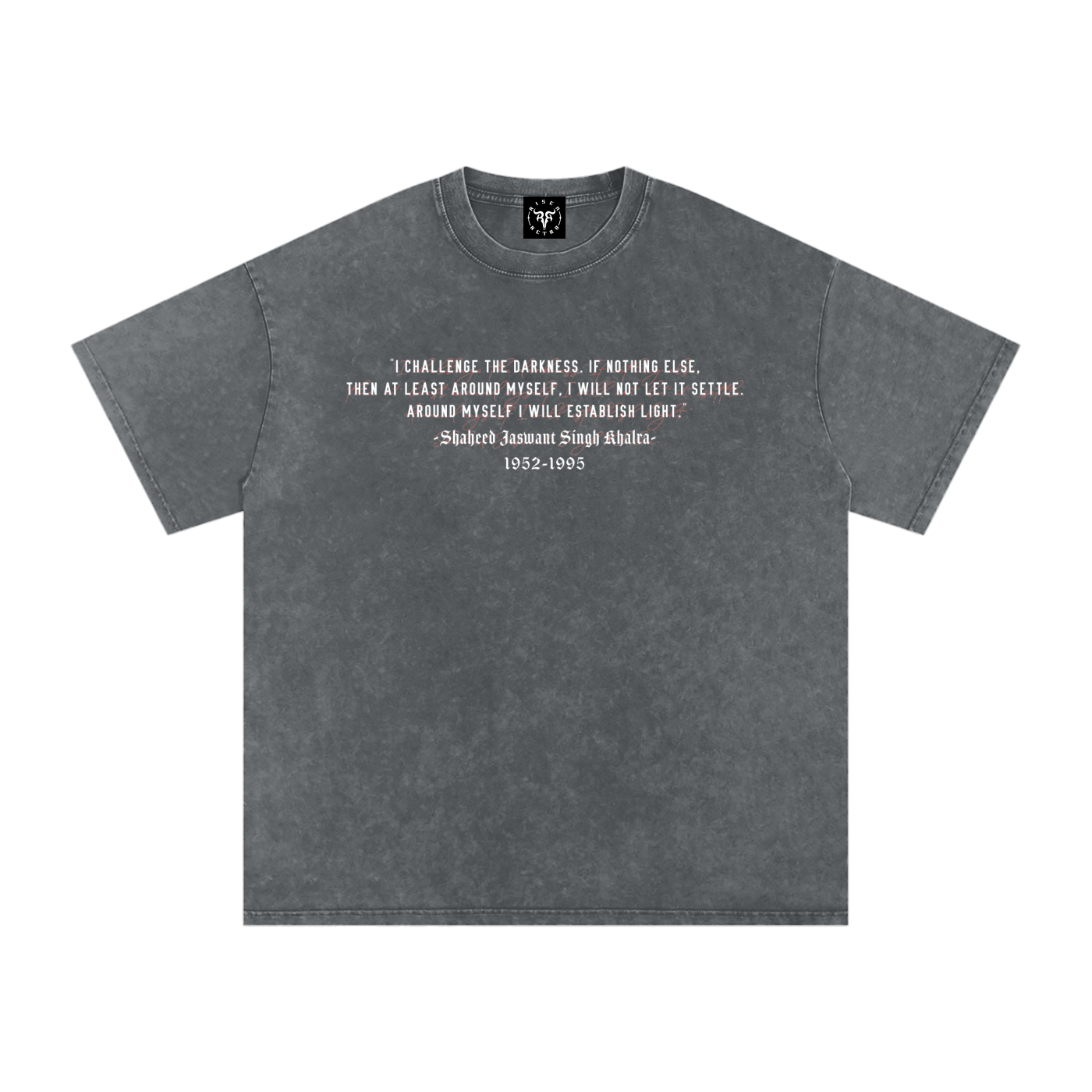 JASWANT SINGH KHALRA x RisenRetro Washed Oversized T-Shirt