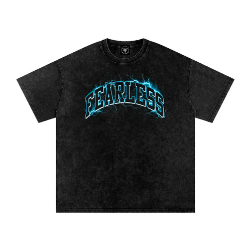 Fearless X Risen Retro Snow Washed Oversized Cotton T-Shirt