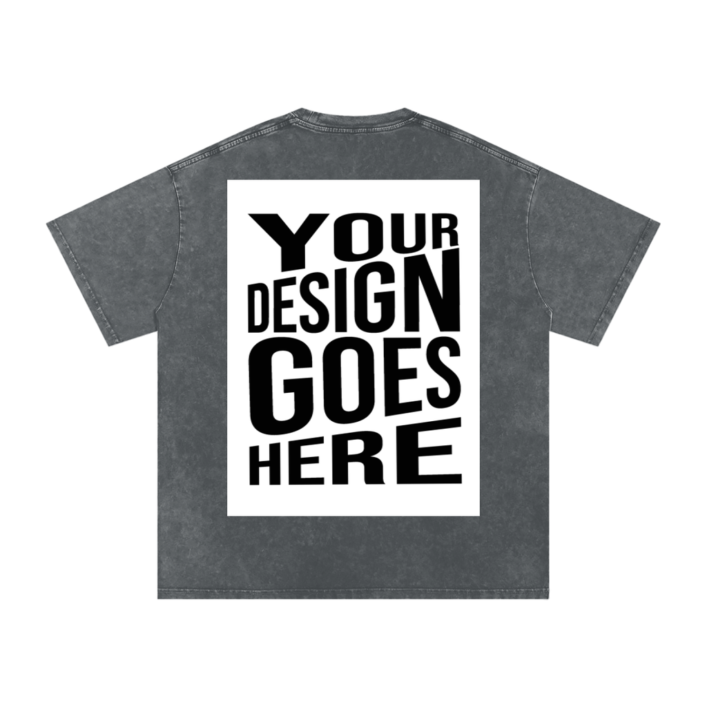 CUSTOM ORDER X RisenRetro Snow Washed Oversized Cotton T-Shirt