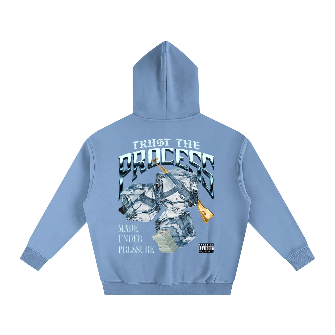 Trust The Process X Risen Retro Oversize Fleeced Hoodie