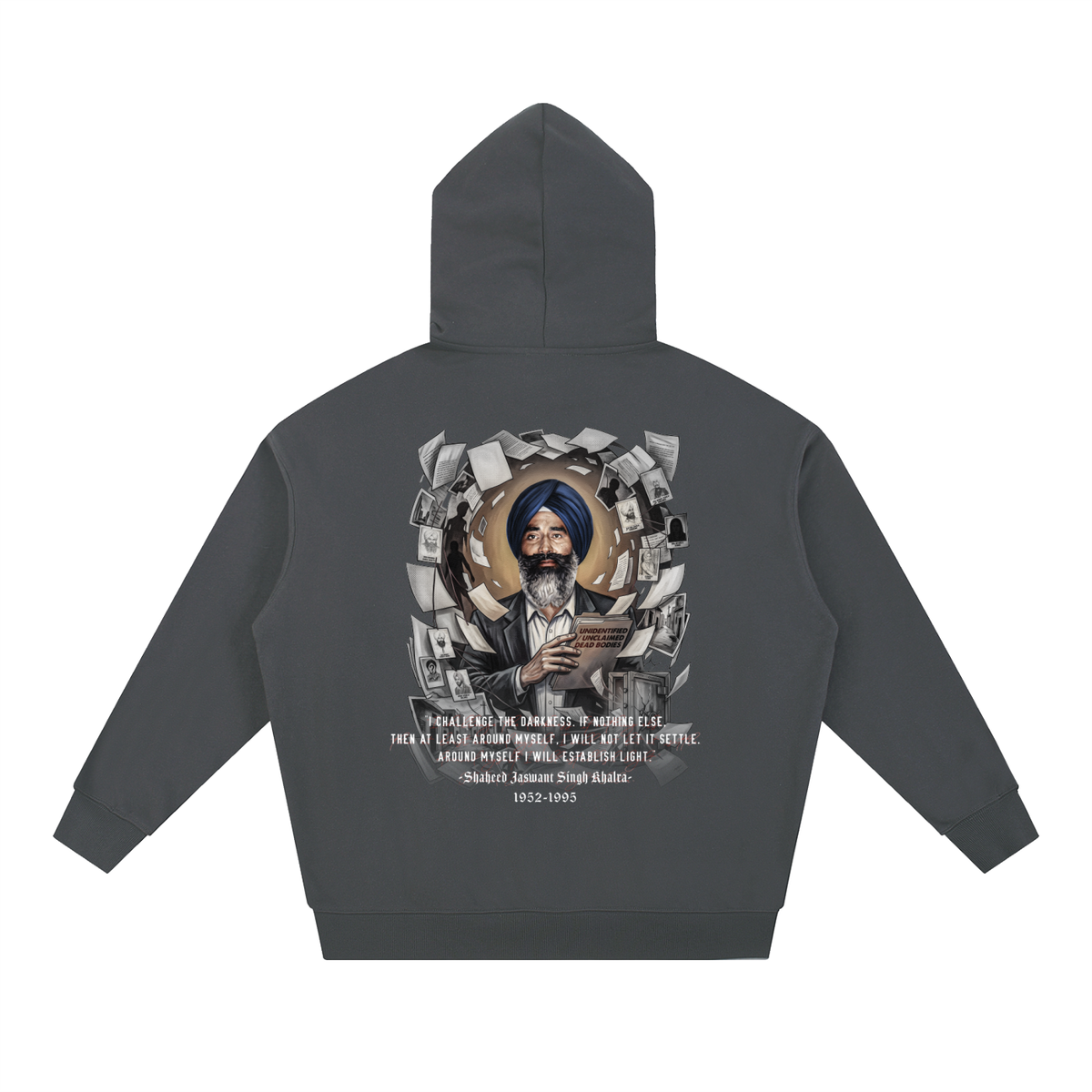 JASWANT SINGH KHALRA | Essential Heavyweight Hoodie | RisenRetro