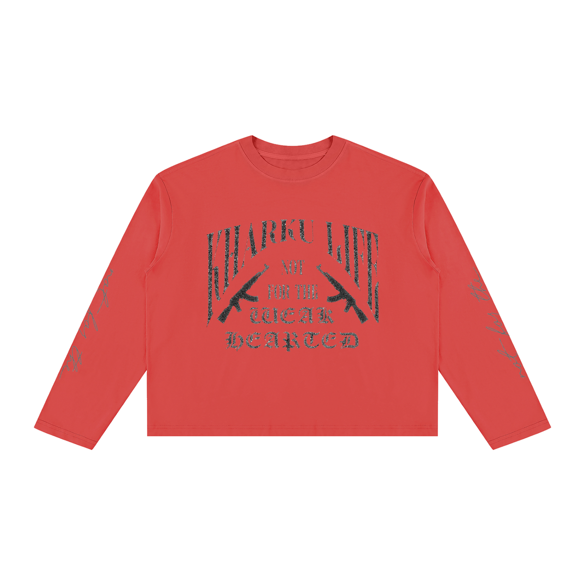 KHARKU LIFE | RISENRETRO | Unisex Vintage Wash Long Sleeve Boxy T-Shirt