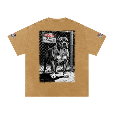Beware of the Dawg Washed Oversized Cotton T-Shirt