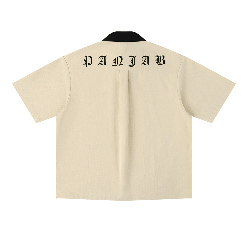 PANJAB COUTURE V2 X Risen Retro Unisex Color Block Short Sleeve Shirt