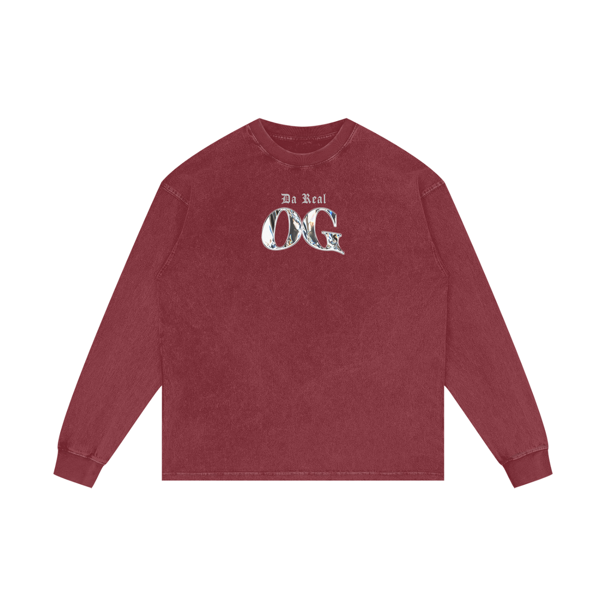 DA REAL OG | RISENRETRO | Acid Wash Oversize Long Sleeve T-Shirt