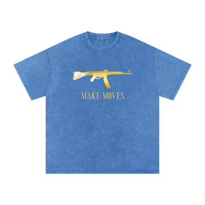 Make Moves 47 Snow Washed Oversized Cotton T-Shirt