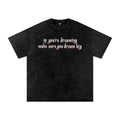 Dream Big Snow X RisenRetro Washed Oversized Cotton T-Shirt