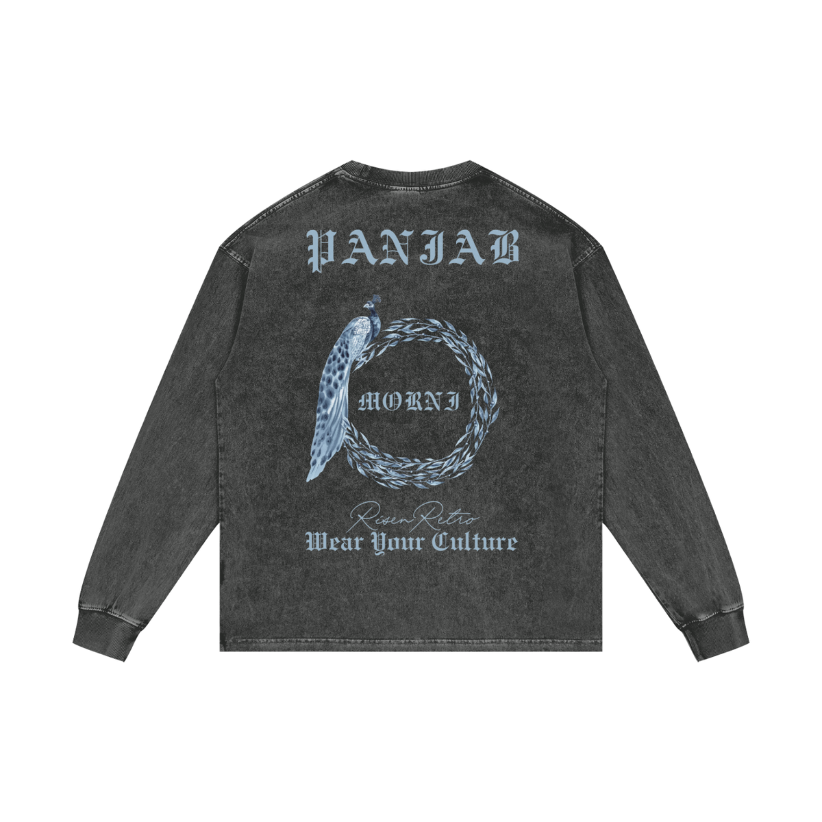 MORNI | RISENRETRO | Acid Wash Oversize Long Sleeve T-Shirt