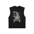 TIGER ROAR V3 X Risen Retro Raw Edge Cotton Tank Top