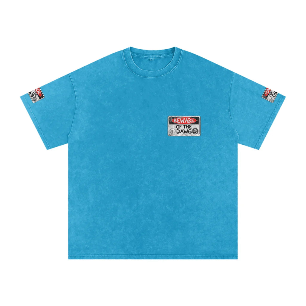 Beware of the Dawg Washed Oversized Cotton T-Shirt