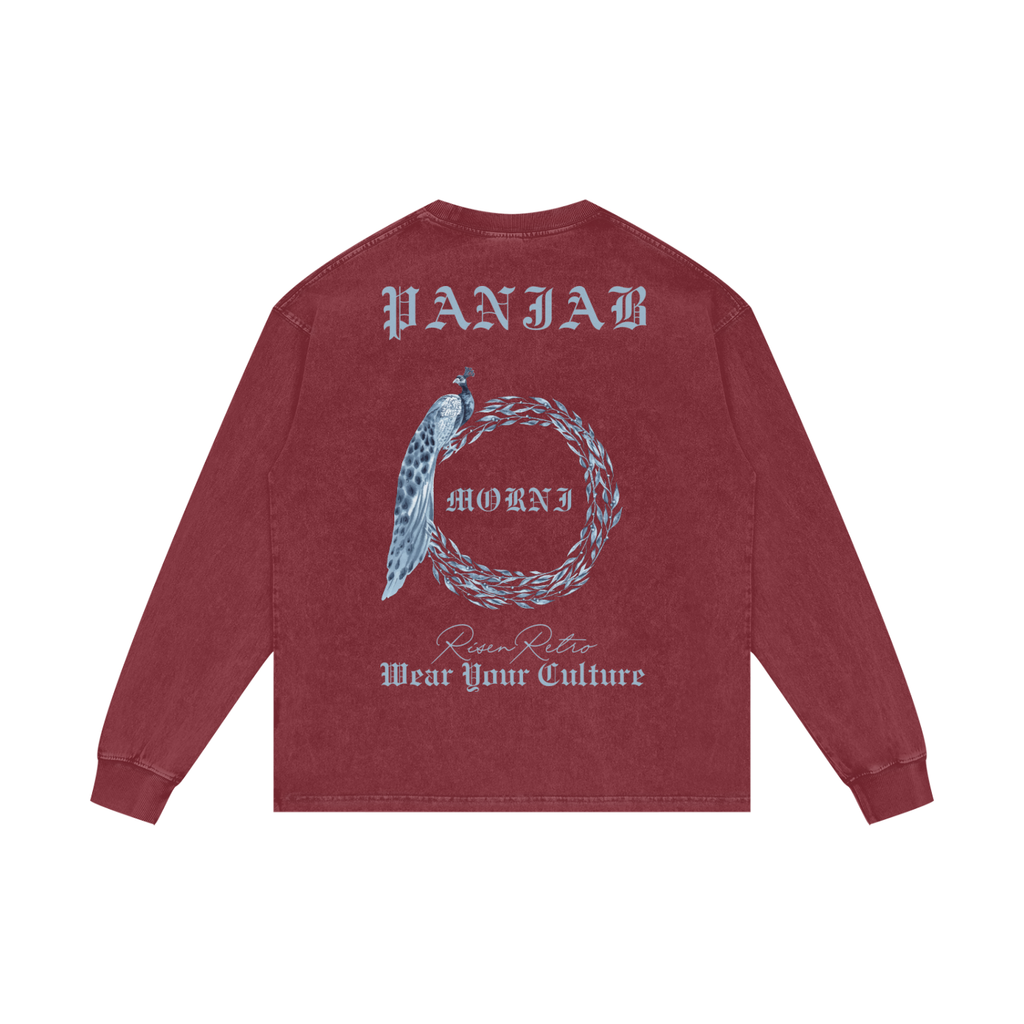 MORNI | RISENRETRO | Acid Wash Oversize Long Sleeve T-Shirt