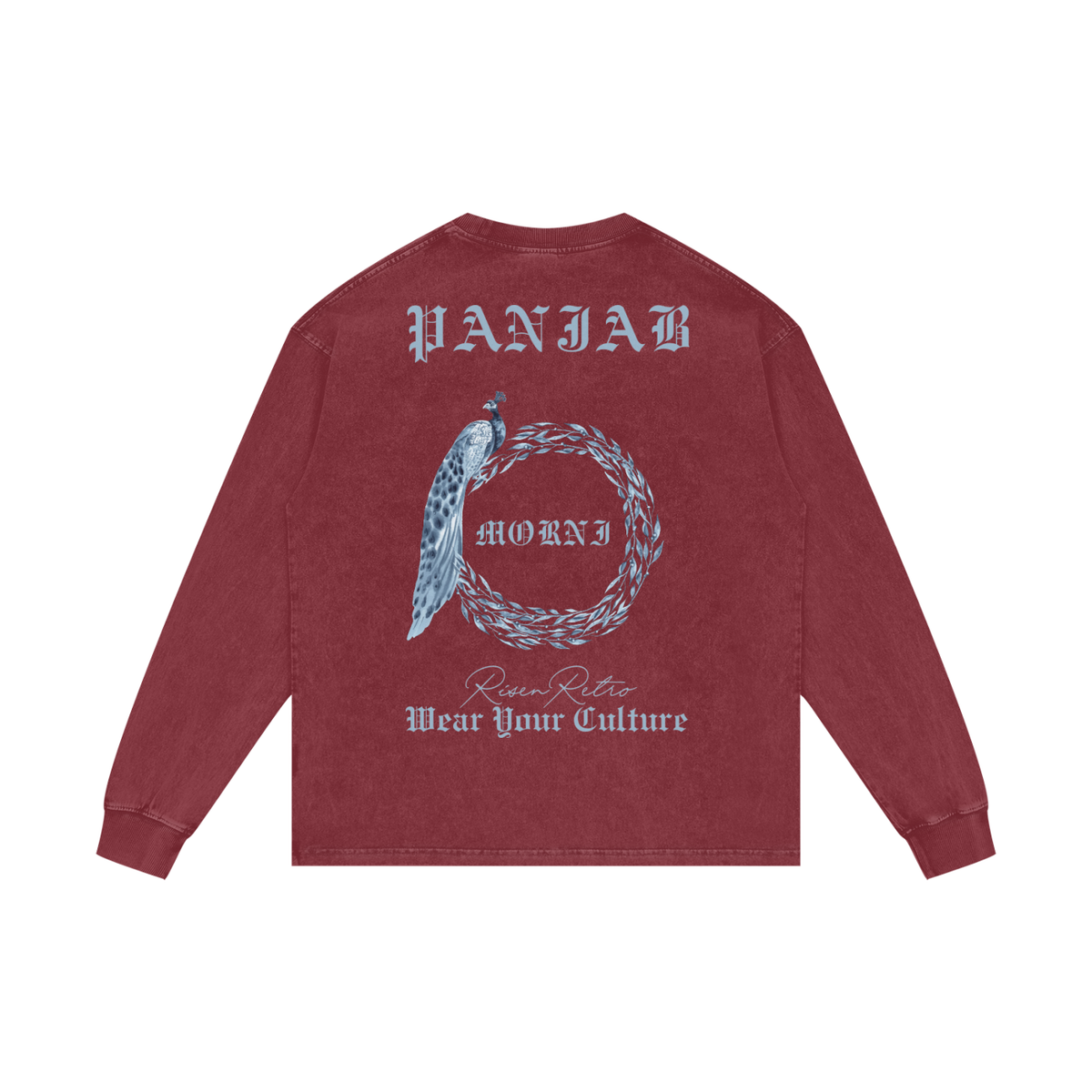 MORNI | RISENRETRO | Acid Wash Oversize Long Sleeve T-Shirt
