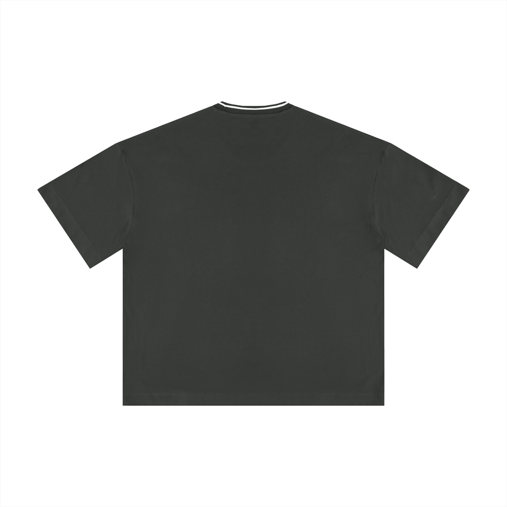 RAW RICH RARE X Risen Retro Unisex Boxy Ribbed T-Shirt