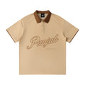 PANJAB legacy Khakhi  X RisenRetro Contrast Collar Raglan Polo Shirt
