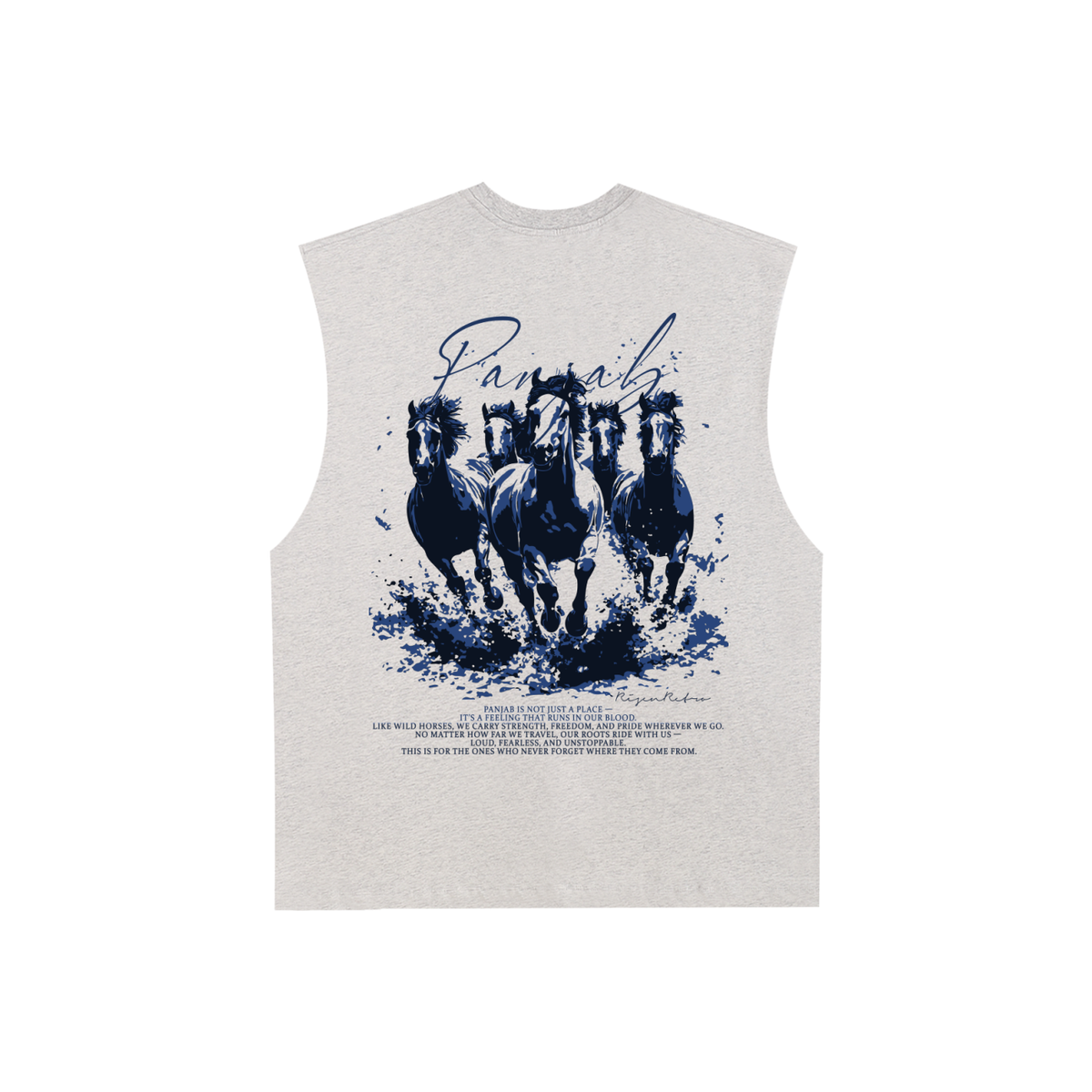 Panjab Polo Club | RisenRetro | Raw Edge Cotton Tank Top