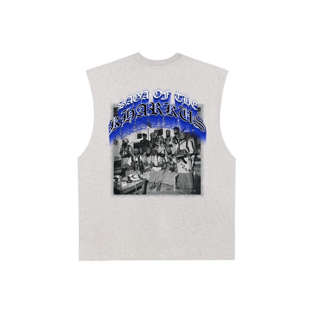 Saga of Kharku's | RisenRetro | Raw Edge Cotton Tank Top
