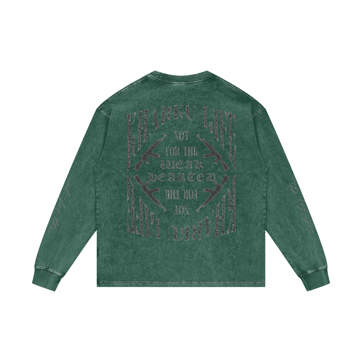 KHARKU LIFE | RISENRETRO | Acid Wash Oversize Long Sleeve T-Shirt