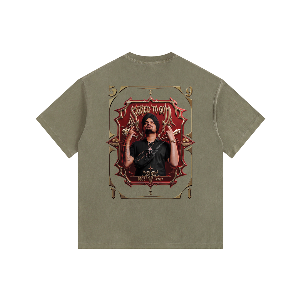 SMW | Signed To God | RisenRetro | Washed PLUS SIZE Cotton T-Shirt