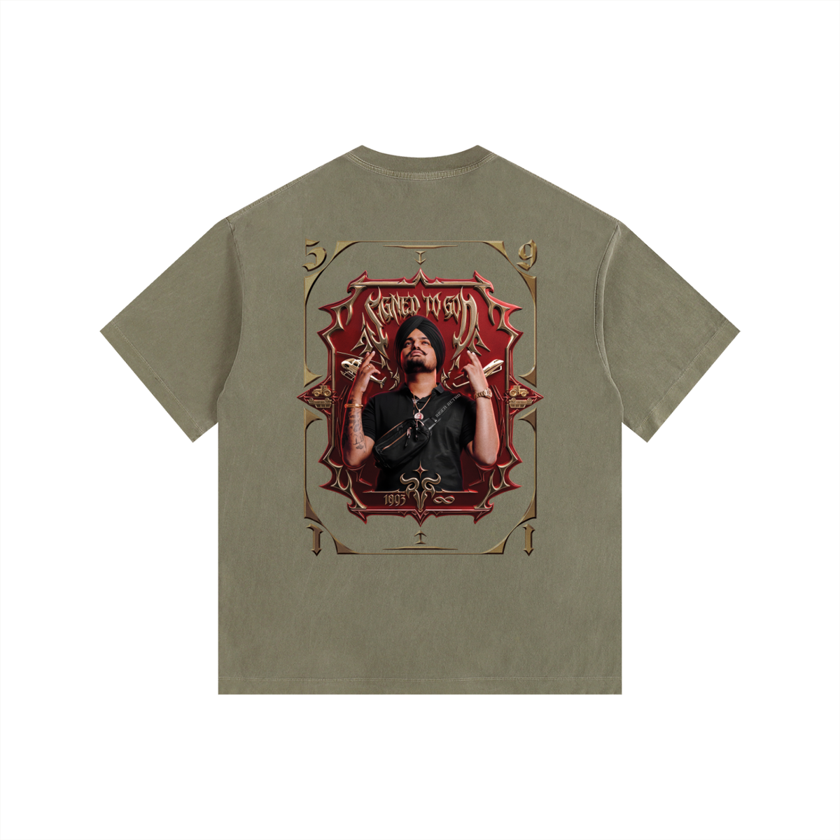 SMW | Signed To God | RisenRetro | Washed PLUS SIZE Cotton T-Shirt