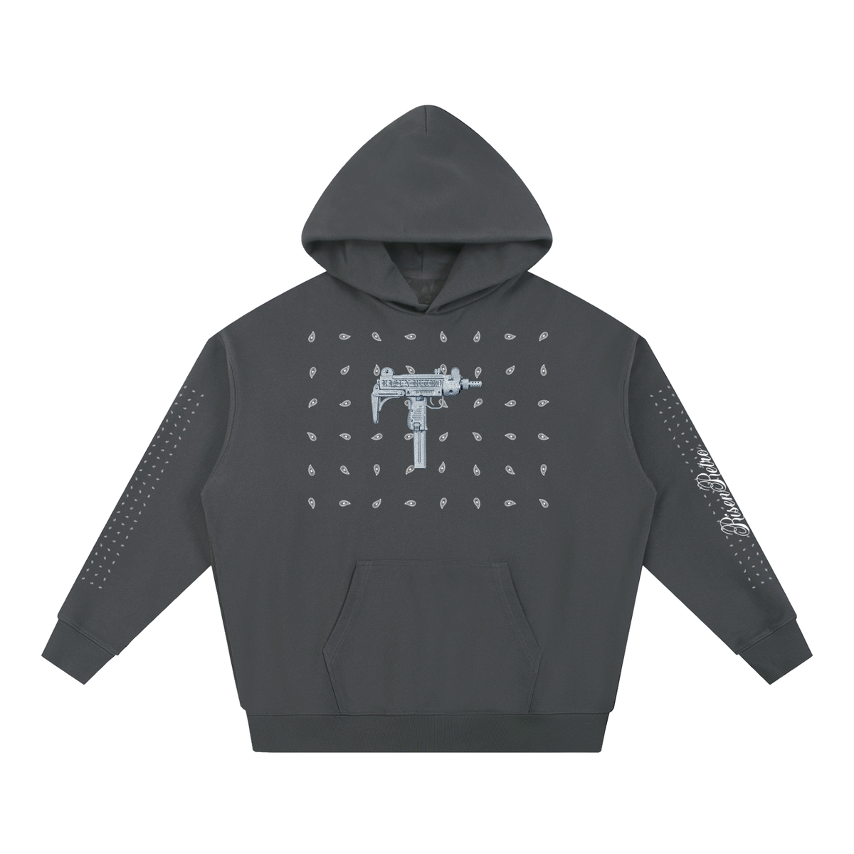 UZI ICEDOUT X DESIGNER X RisenRetro Essential Heavyweight Hoodie