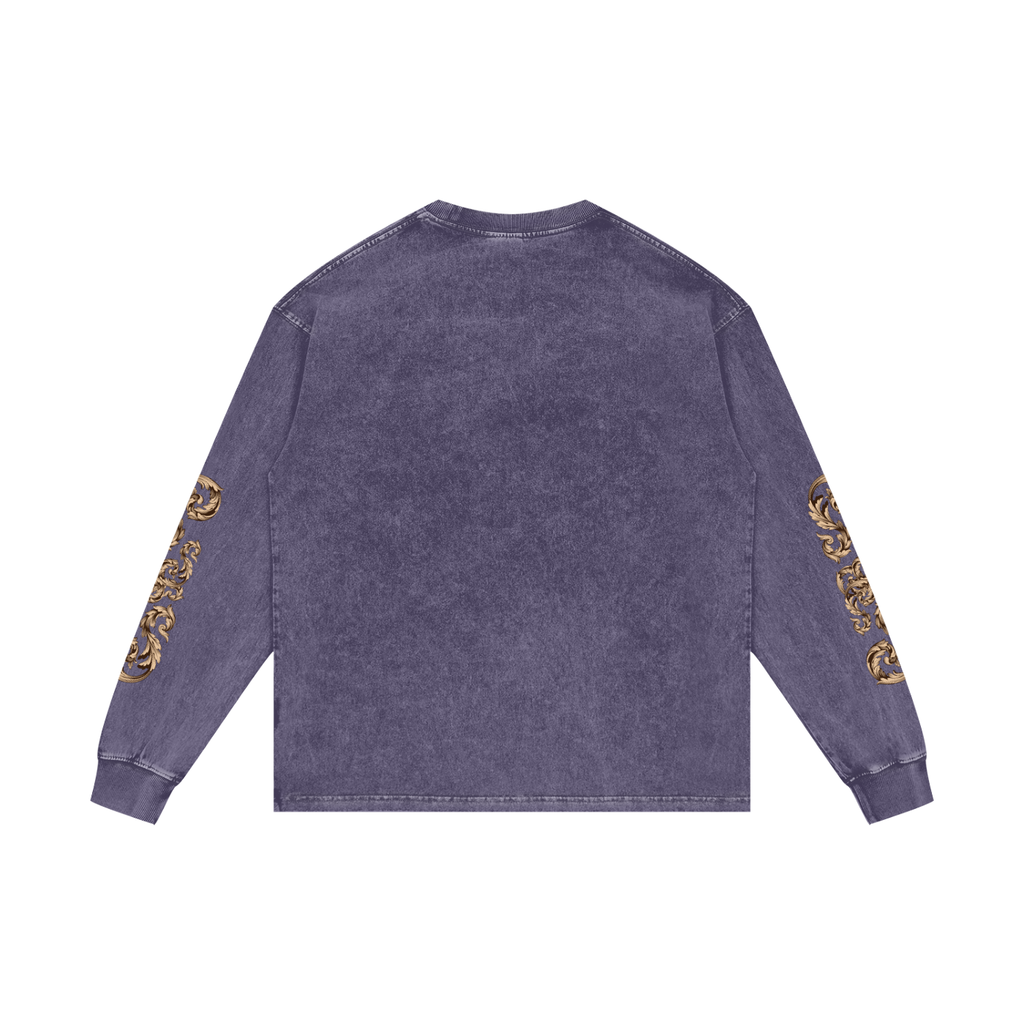 PANJAB COUTURE | RISENRETRO | Acid Wash Oversize Long Sleeve T-Shirt