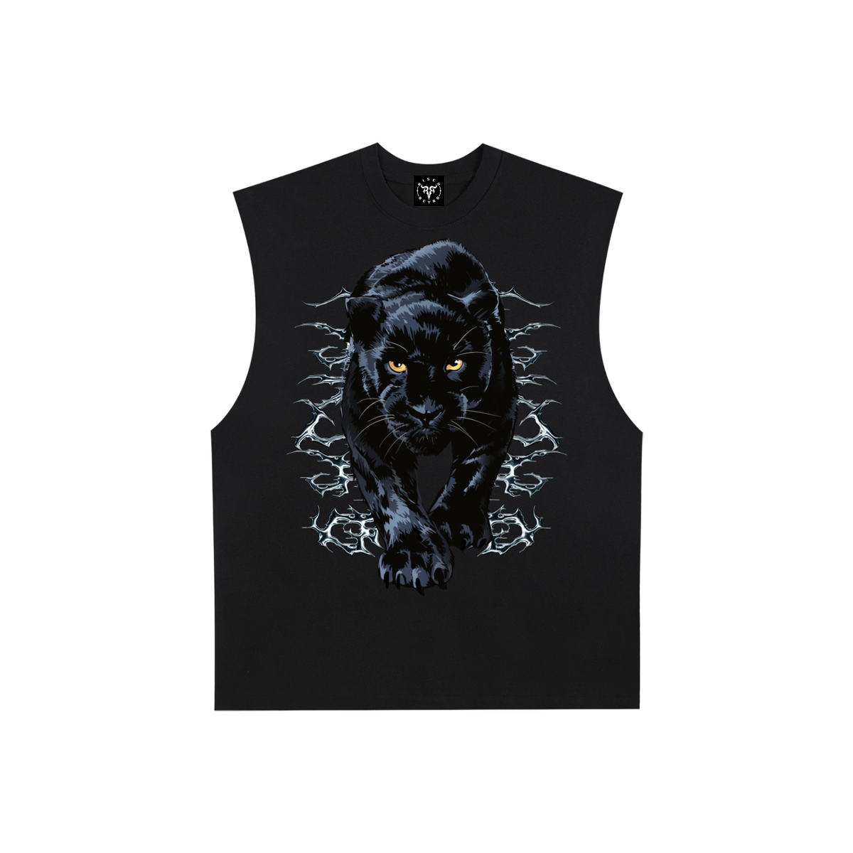 PANTHER PROWL | Y2K | RisenRetro | Raw Edge Cotton Tank Top