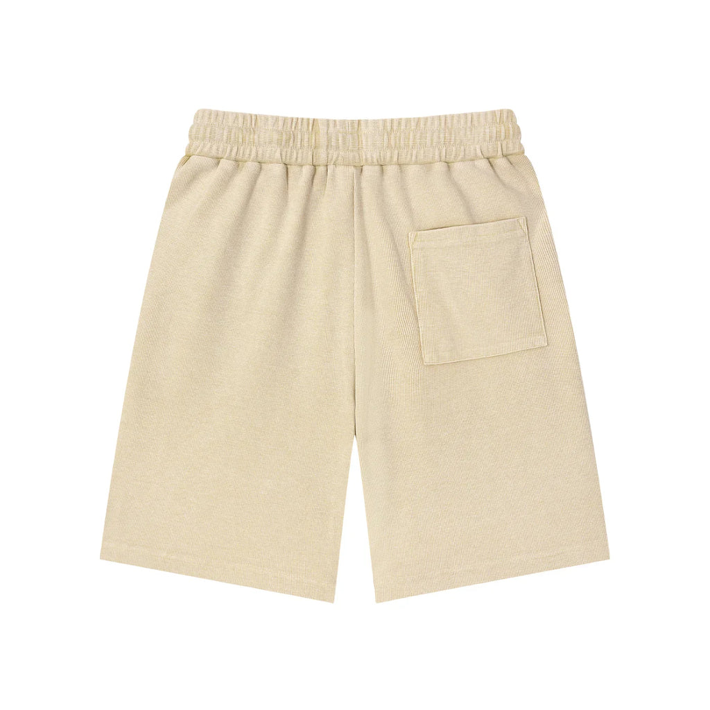 Make Moves Mineral Wash Waffle Knit Shorts