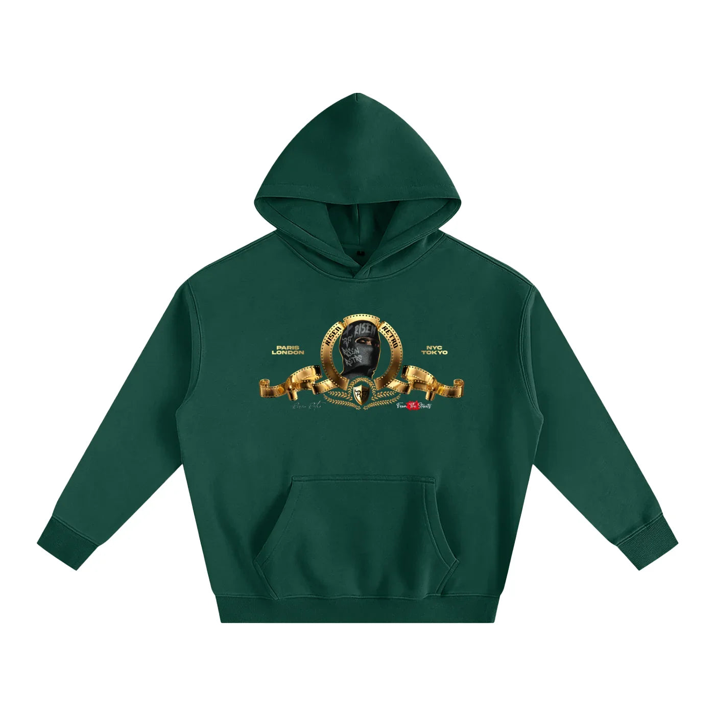 Sweat à capuche oversize en polaire MGM X Risen Retro