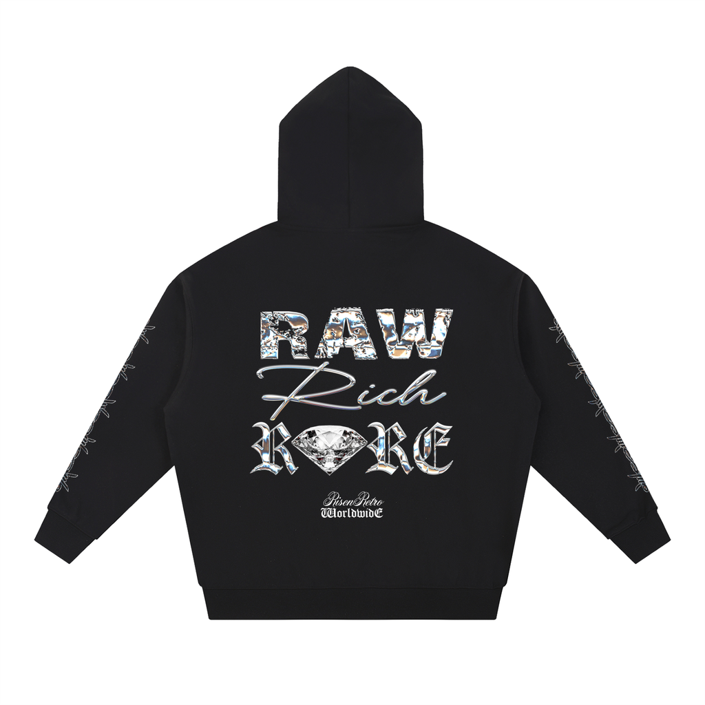 Raw Rich Rare X RisenRetro Essential Heavyweight Hoodie