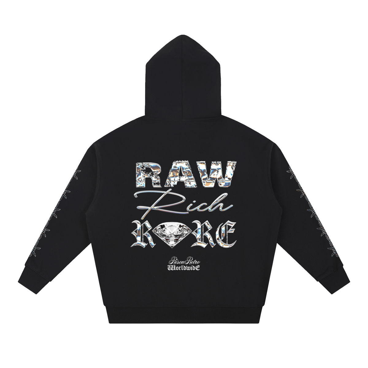 Raw Rich Rare X RisenRetro Essential Heavyweight Hoodie
