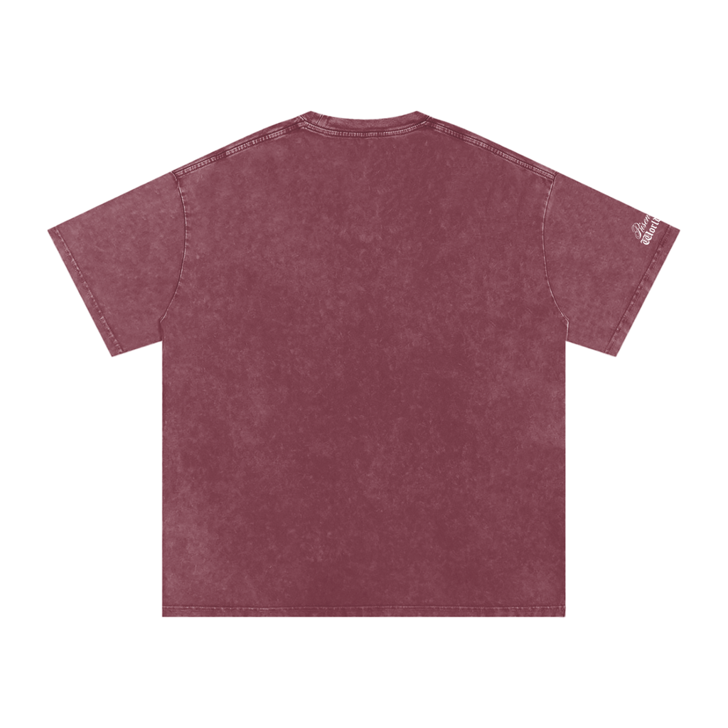 RAW RICH RARE X Risen Retro V2 Snow Washed Oversized Cotton T-Shirt