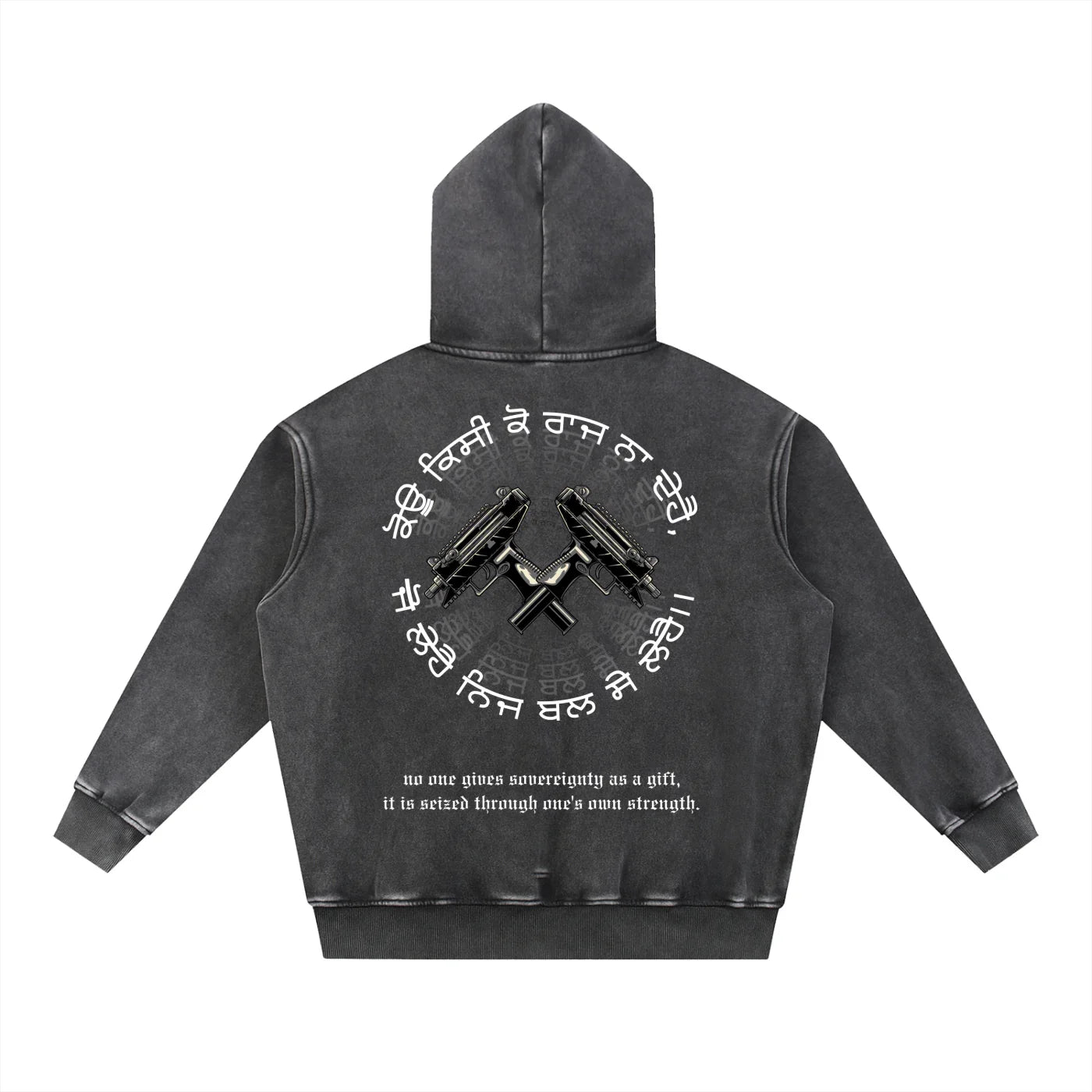 FORCE OF WILL X RisenRetro Snow Wash Fleece Oversize Hoodie