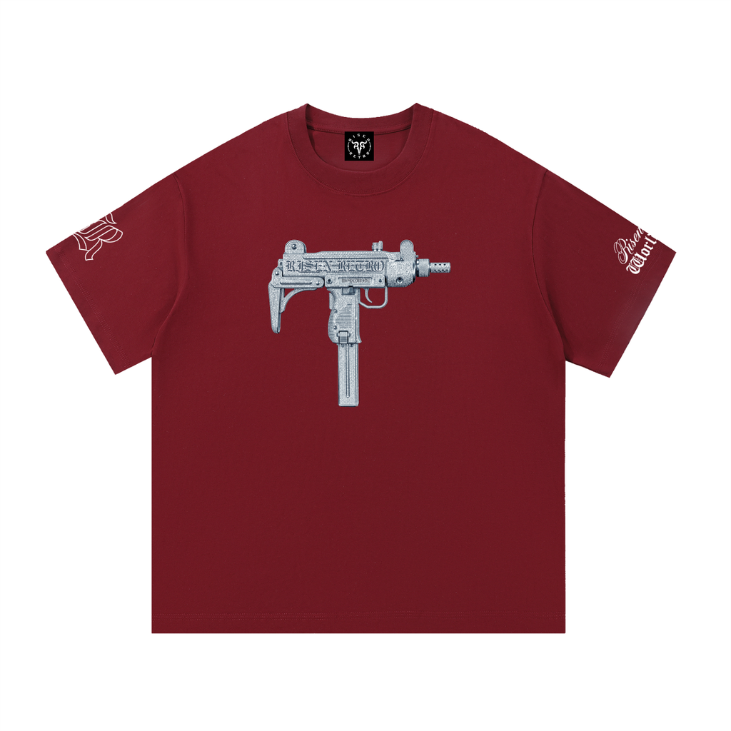 UZI ICEDOUT RisenRetro Essential Regular Cotton T-Shirt