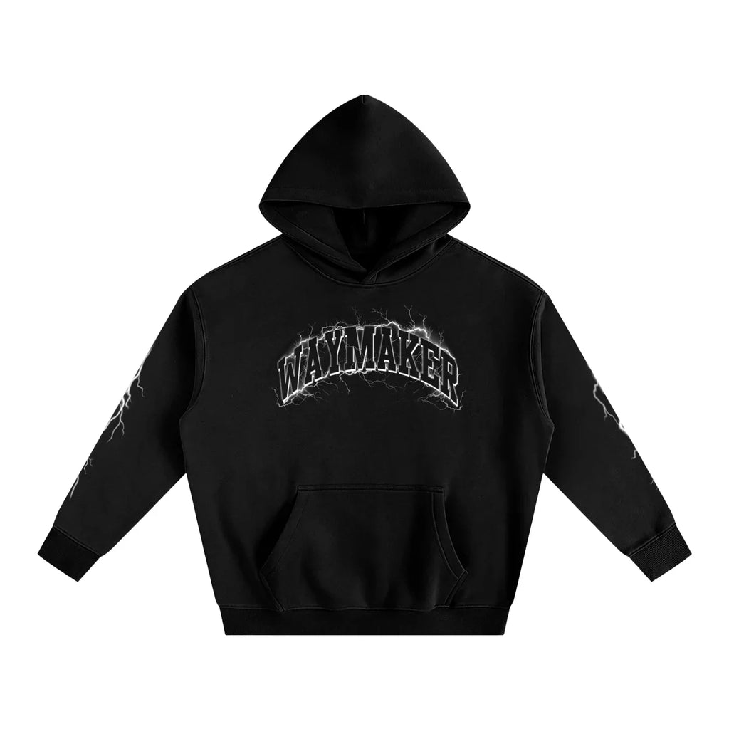 Sweat à capuche oversize en polaire désaturée WayMaker