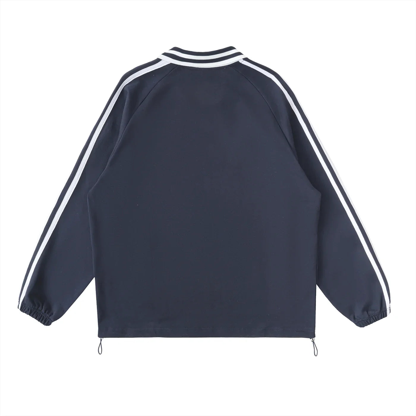 Panjab Legacy Contrast Striped Lapel Collar Sweatshirt