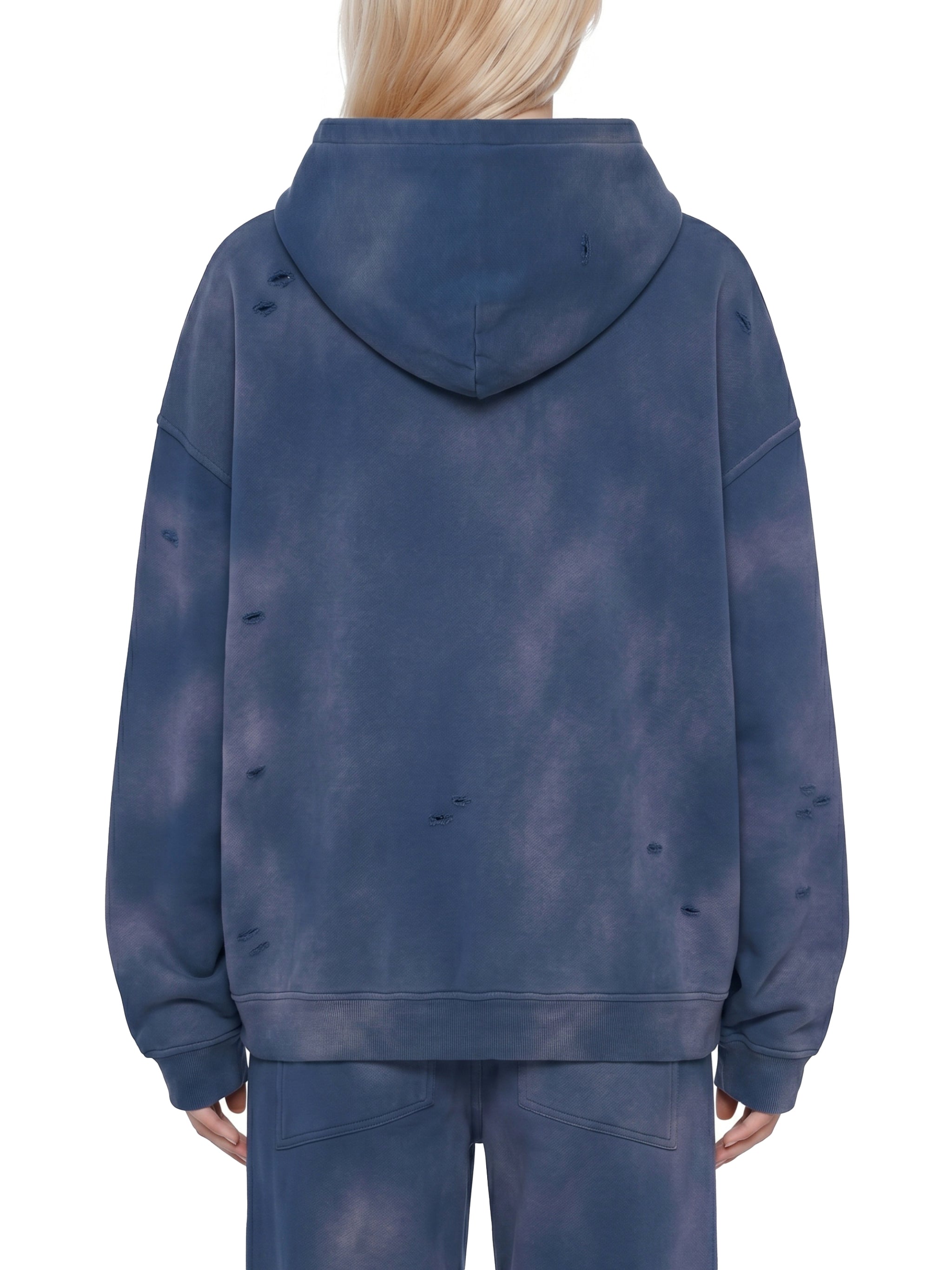 RISENRETRO X Unisex Sunfade Frayed Fleece tracksuit