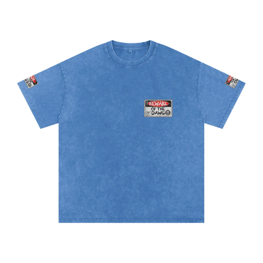 Beware of the Dawg Washed Oversized Cotton T-Shirt