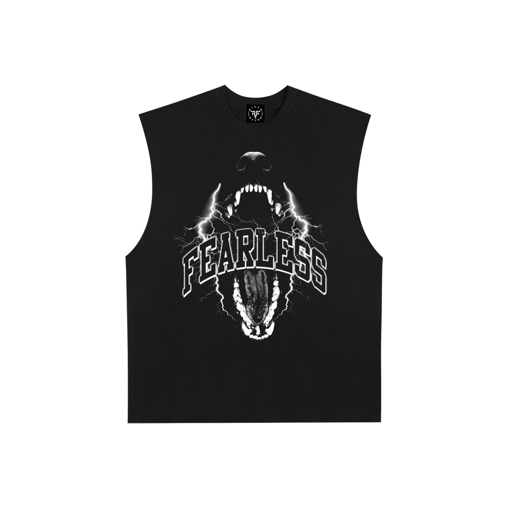 FEARLESS | RisenRetro | Raw Edge Cotton Tank Top