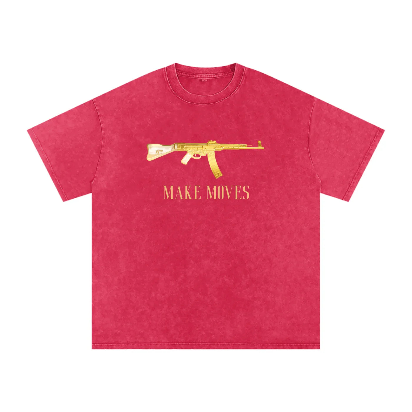 T-shirt oversize en coton délavé à la neige Make Moves 47