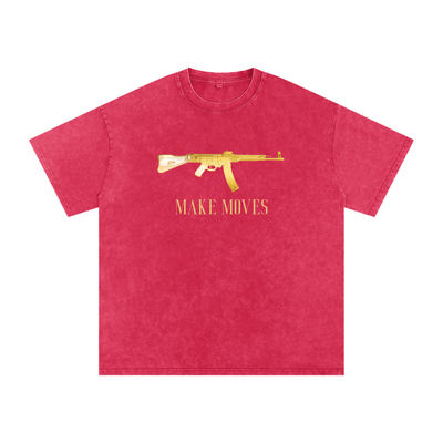 Make Moves 47 Snow Washed Oversized Cotton T-Shirt