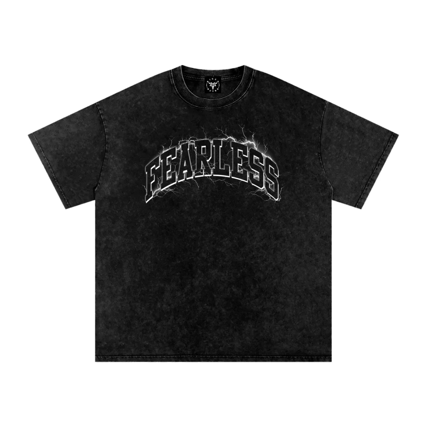 Fearless Faded X Risen Retro Snow Washed Oversized Cotton T-Shirt