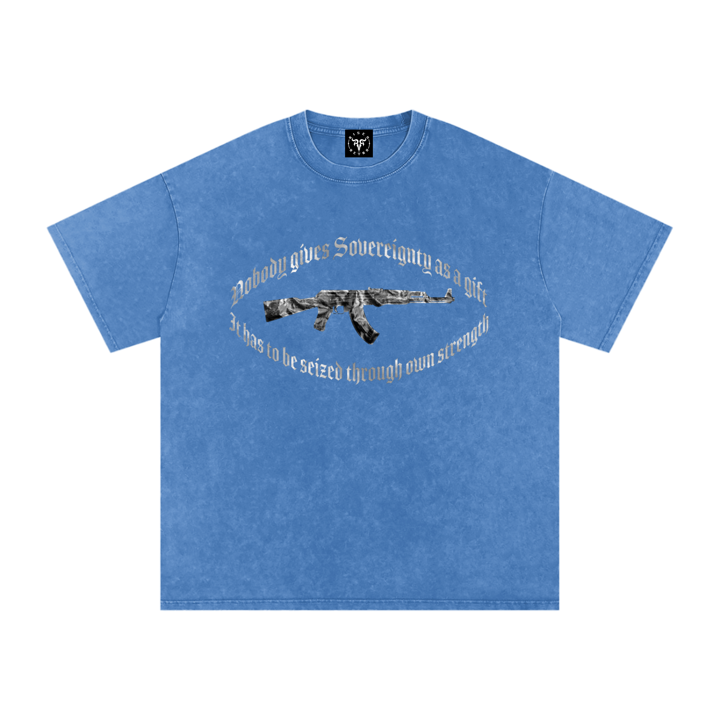 Sovereignty X Risen Retro Snow Washed Oversized Cotton T-Shirt