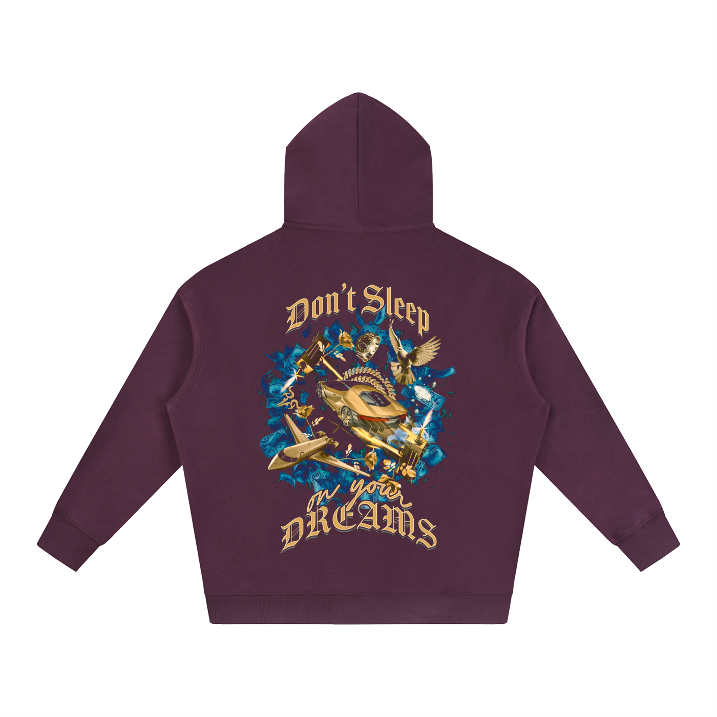 Don't Sleep On Your Dreams X RisenRetro Oversize Fleeced Hoodie