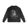 TIGER ROAR PANJAB Y2K | RISENRETRO | Acid Wash Oversize Long Sleeve T-Shirt