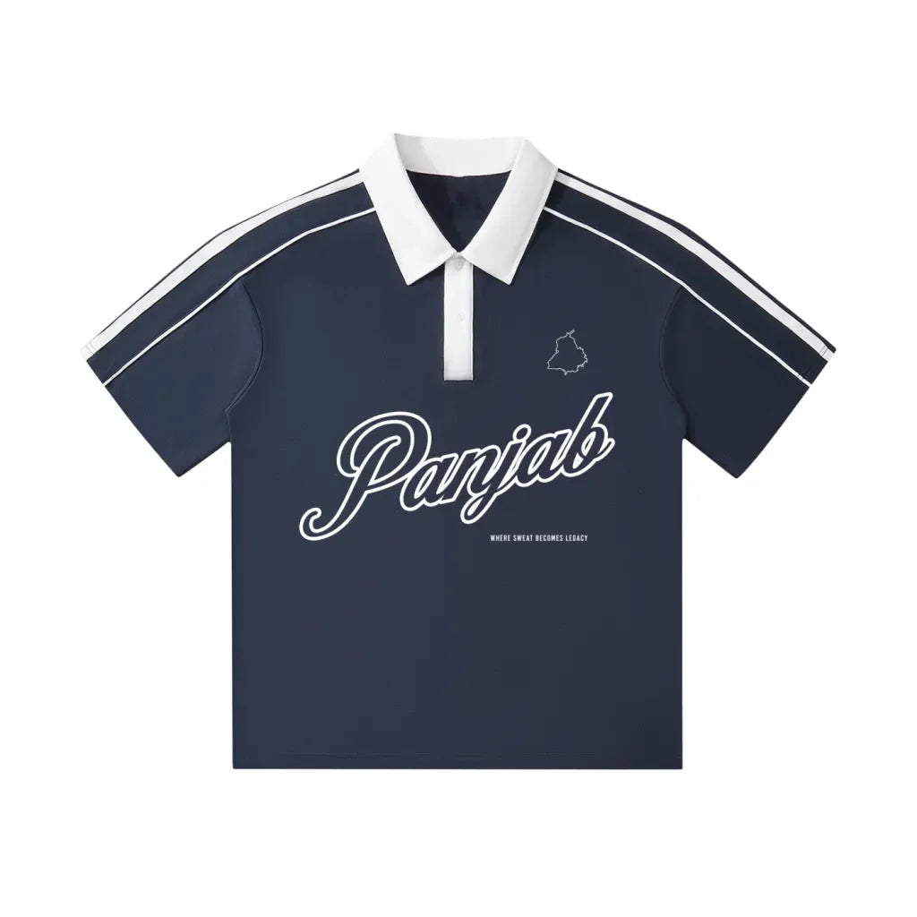 Polo à manches courtes et col contrasté Panjab Legacy