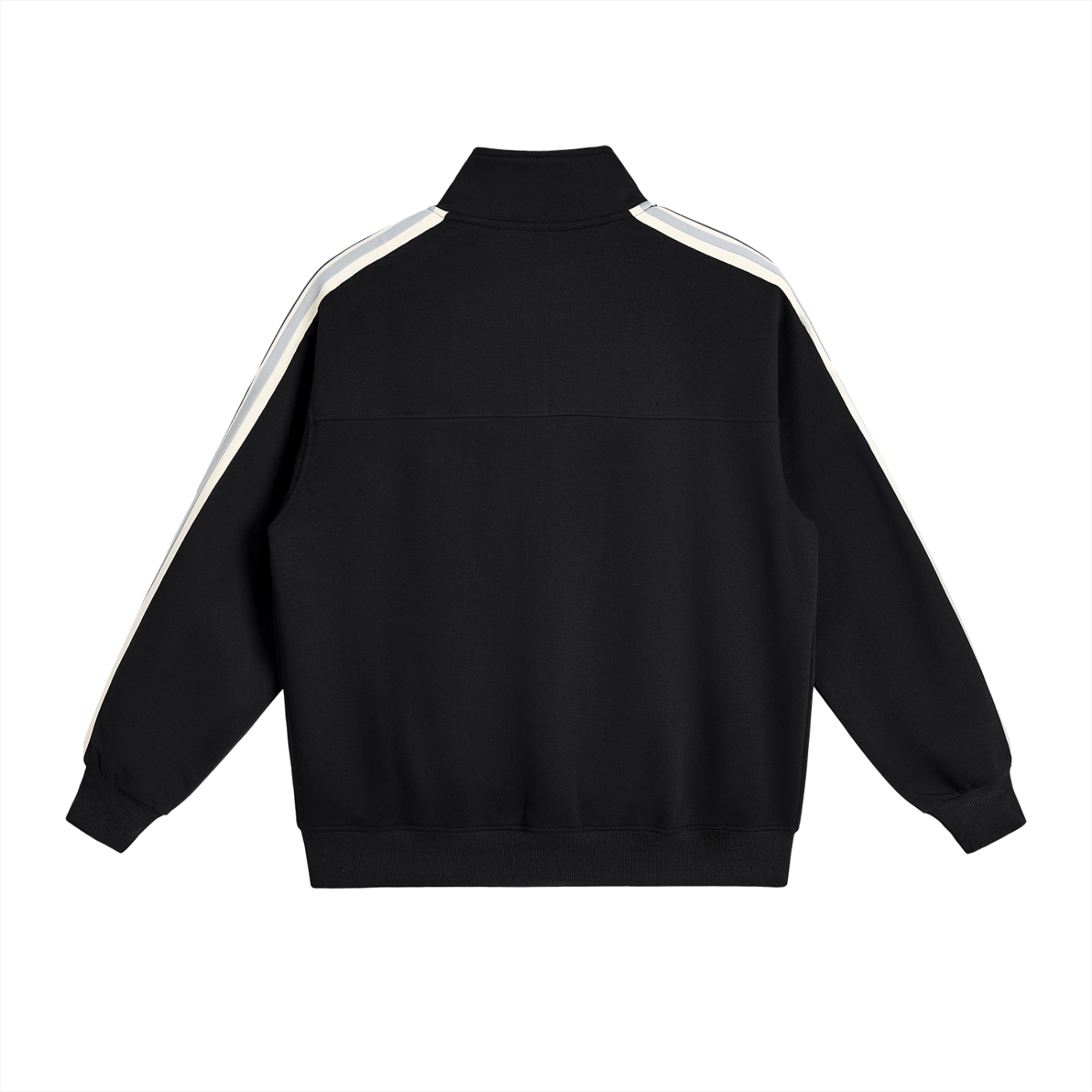 Motion Set X RisenRetro Contrast Side-Stripe Stand Collar  Jacket
