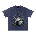 ASTARR x RISEN RETRO Snow Washed Oversized Cotton T-Shirt