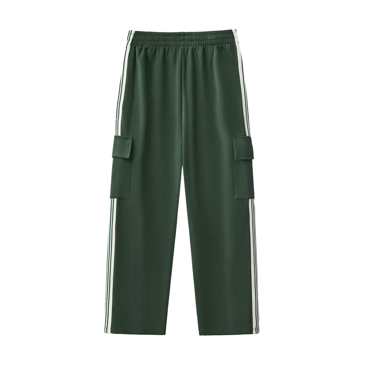 RisenRetro Side Stripe Straight-Leg Pants