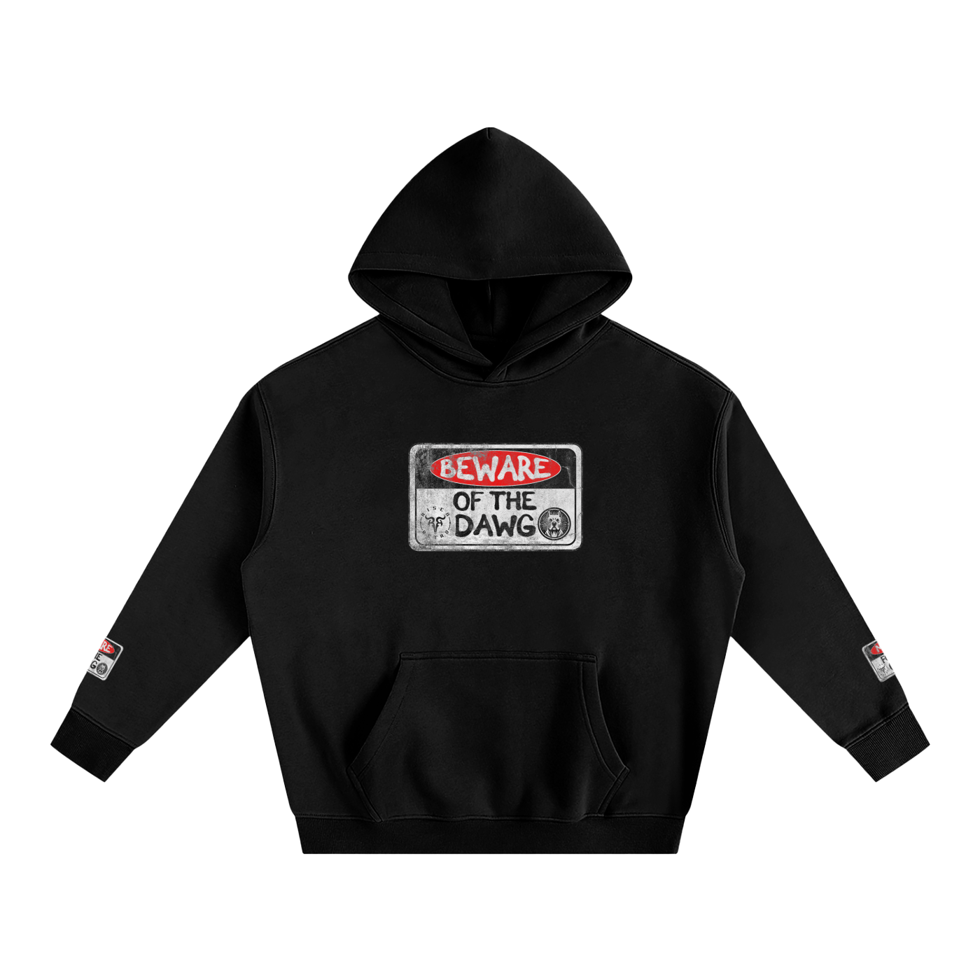 Beware of the Dawg X RisenRetro Oversize Fleeced Hoodie