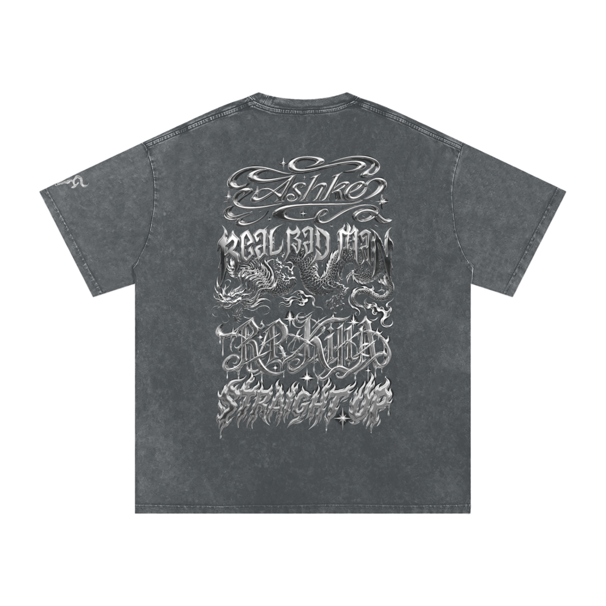 AUJLA SZN CSTM DSGNR Snow Washed Oversized Cotton T-Shirt